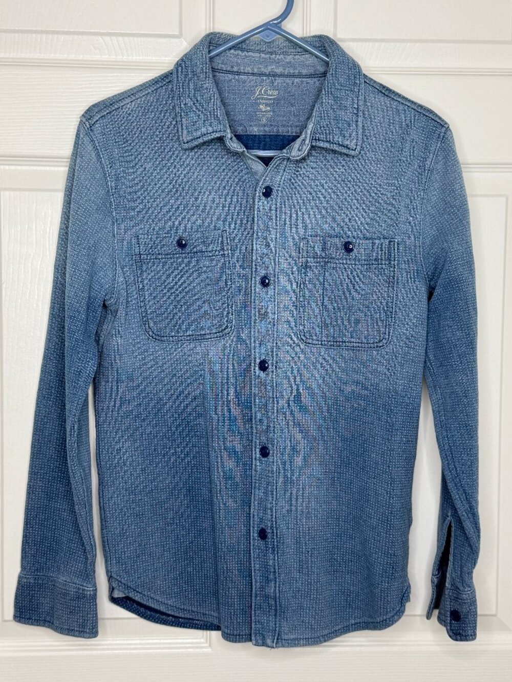 J. Crew Indigo Dyed Button Down